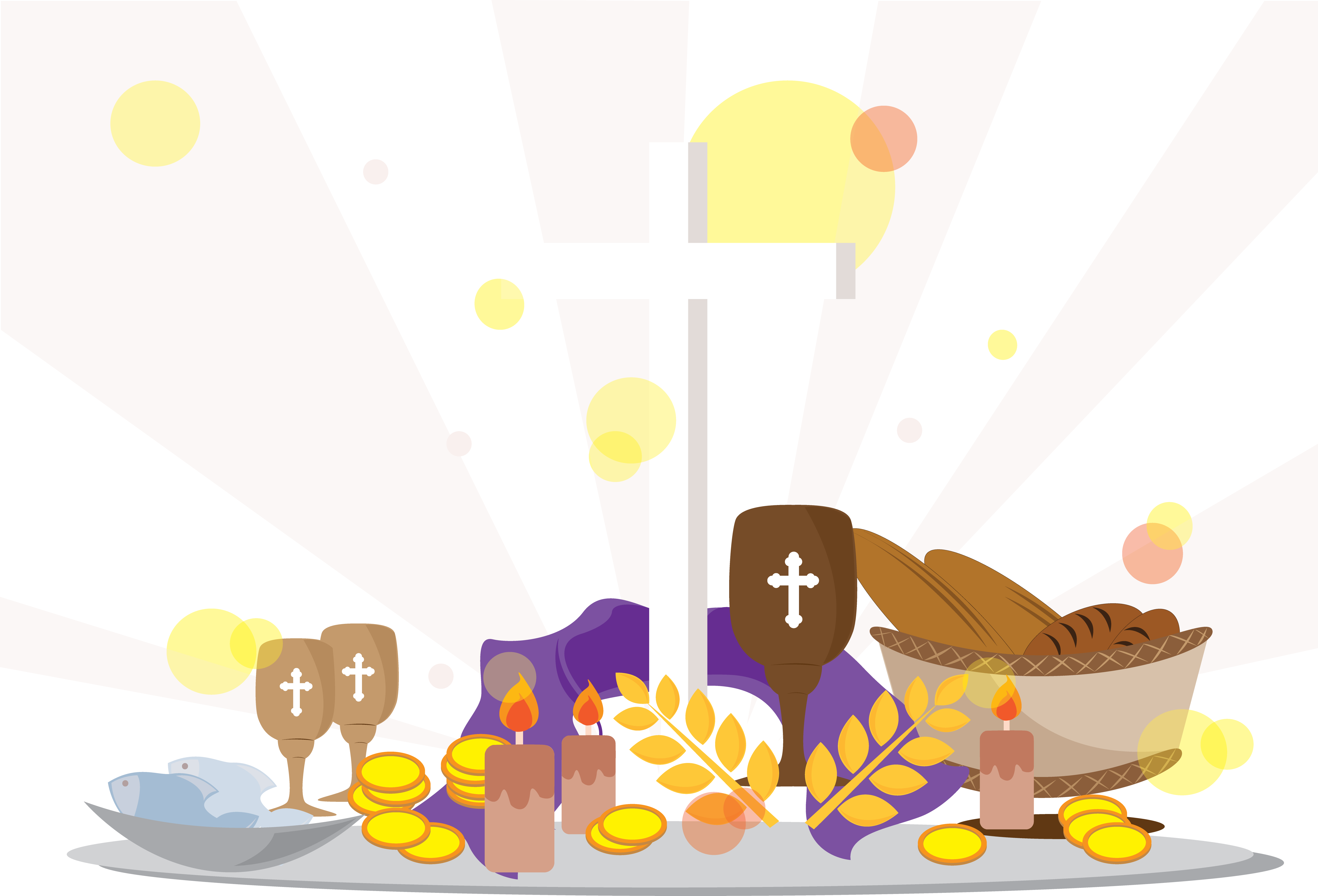 Catholicism Catholic Church Lent Easter   Church Food Coin 5833*3967 Transprent Png Free Download   Food, Yellow, Catholicism. - Lent, Transparent background PNG HD thumbnail