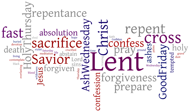 Lent Wordcloud_2   Lent Png Hd - Lent, Transparent background PNG HD thumbnail