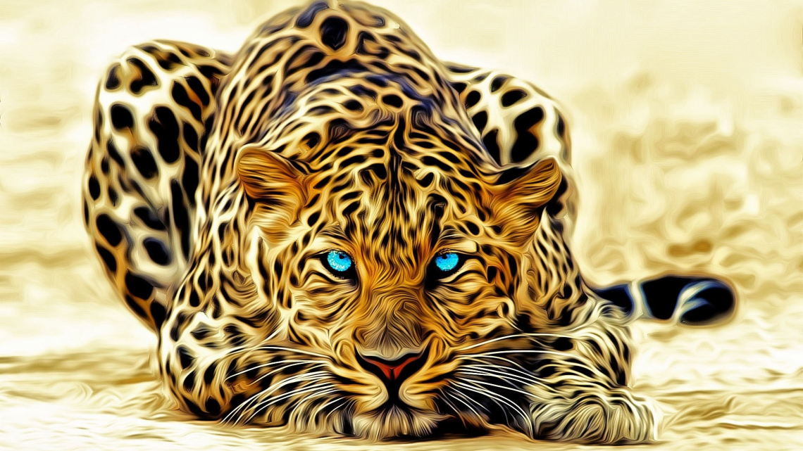 Abstract Leopard - Leopard, Transparent background PNG HD thumbnail