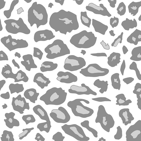 Grey Leopard Print Pattern Fabric By Inspirationz On Spoonflower   Custom Fabric - Leopard Print, Transparent background PNG HD thumbnail