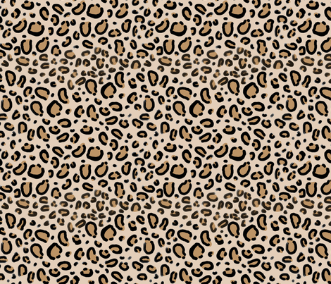 Leopard Print   Tan Natural Animal Cheetah Safari Print Fabric By Charlottewinter On Spoonflower   Custom - Leopard Print, Transparent background PNG HD thumbnail