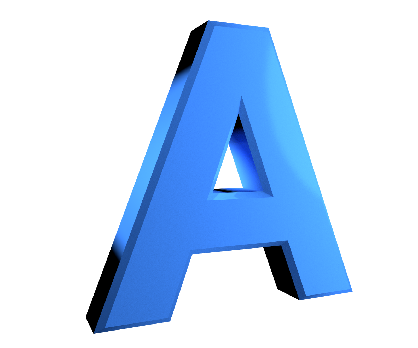 3D Alphabet Letters Png - Letter A, Transparent background PNG HD thumbnail