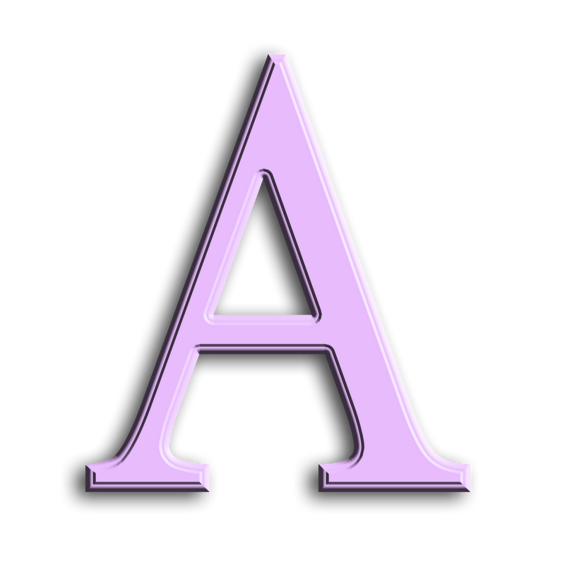 Granny Enchantedu0027S Blog: Purple Beveled Png Free Scrapbook Alphabet   Letters Hd Png - Letter A, Transparent background PNG HD thumbnail