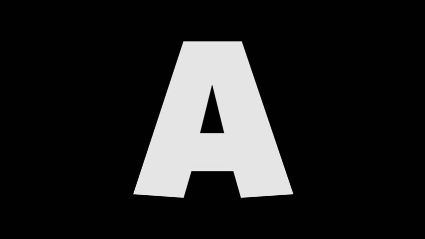 Letter A And Alligator (Background) Animated Animal Alphabet. Footage With Alpha Channel. - Letter A, Transparent background PNG HD thumbnail