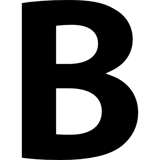 Bold Button Of Letter B Symbol Free Icon - Letter B, Transparent background PNG HD thumbnail