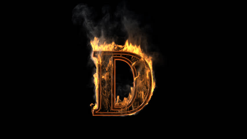 Burning Figure Rendered In Png With Alpha Channel Stock Footage Video 13588637 | Shutterstock - Letter D, Transparent background PNG HD thumbnail