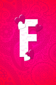F Letter Hearten Design Hd Wallpaper - Letter F, Transparent background PNG HD thumbnail
