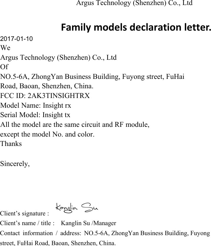 Page 1 Of Insightrx Full Hd Digital Transmission System Cover Letter Family Models Declaration Letter Argus - Letter F, Transparent background PNG HD thumbnail