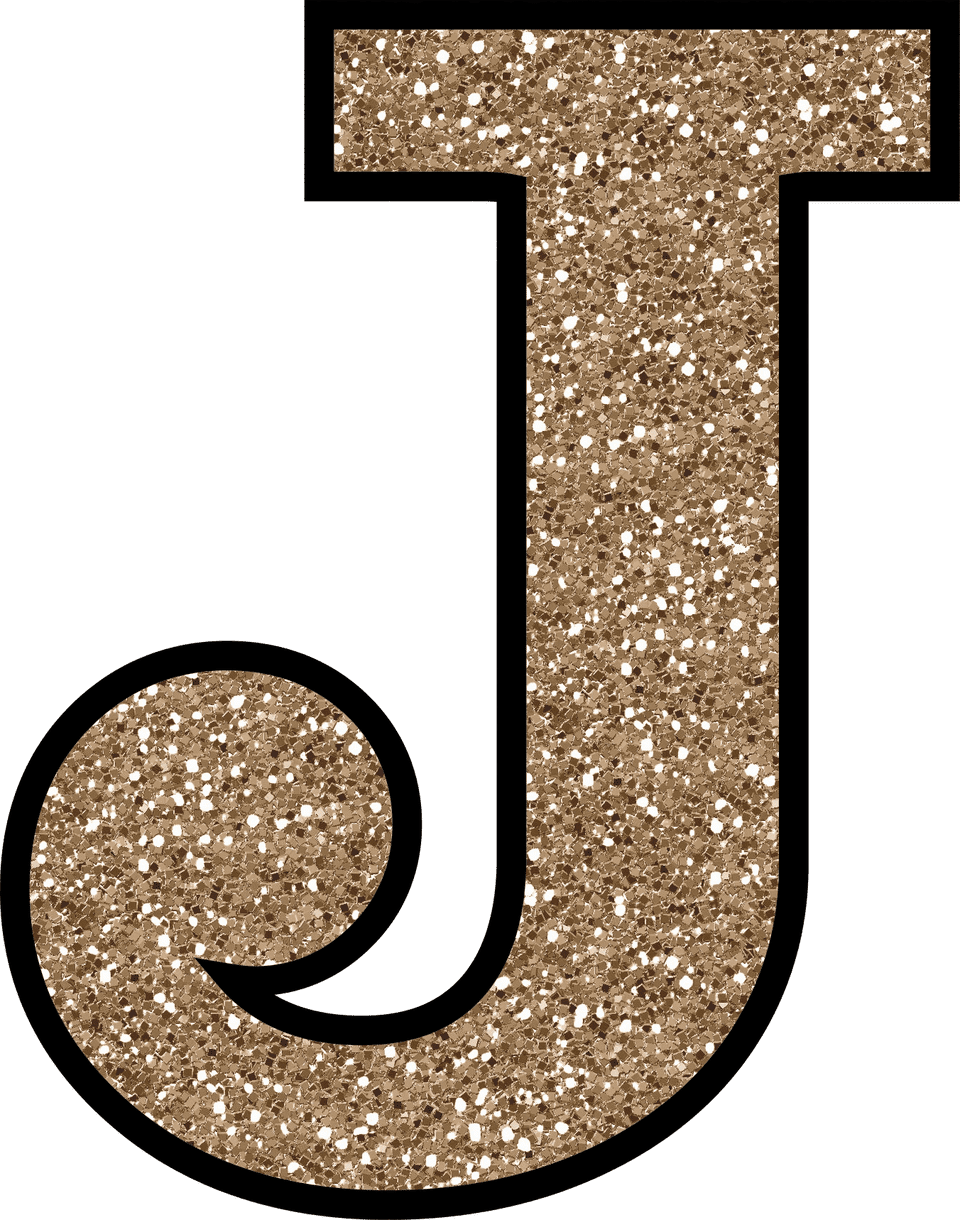 Glitter Letter J To Print - Letter J, Transparent background PNG HD thumbnail
