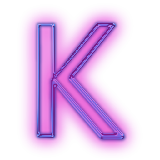 Capital Letter K Icon #074114