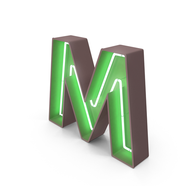 Neon Letter M - Letter M, Transparent background PNG HD thumbnail