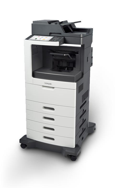 Mx810 Series U2013 Monochrome Multifunction Laser Printer | Lexmark | Large Work Volume - Lexmark, Transparent background PNG HD thumbnail