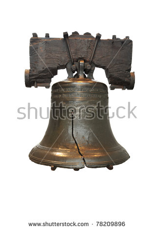 Liberty Bell In Philadelphia, Pennsylvania Isolated In White. - Liberty Bell, Transparent background PNG HD thumbnail