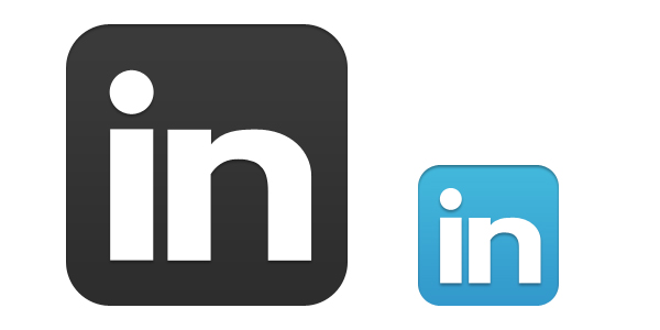 Linkedin Icon Logo. Format: A