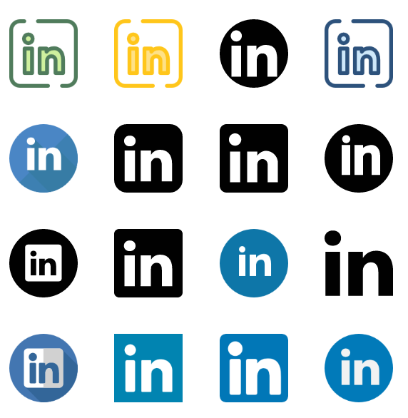 Linkedin Icons Vector - Linkedin Icon Vector, Transparent background PNG HD thumbnail