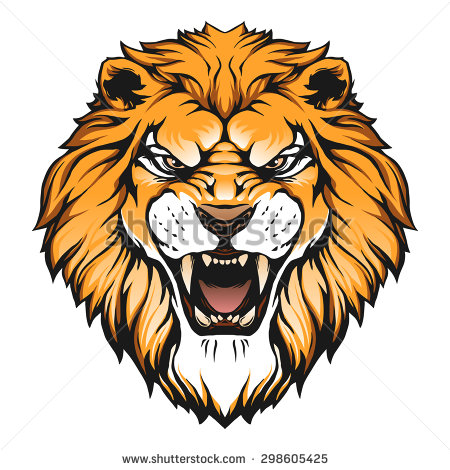 Lion Head Illustration - Lion Head, Transparent background PNG HD thumbnail