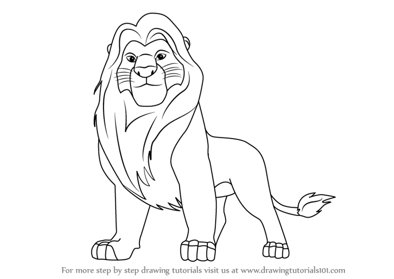 How To Draw Mufasa From The Lion King - Lion King Black And White, Transparent background PNG HD thumbnail