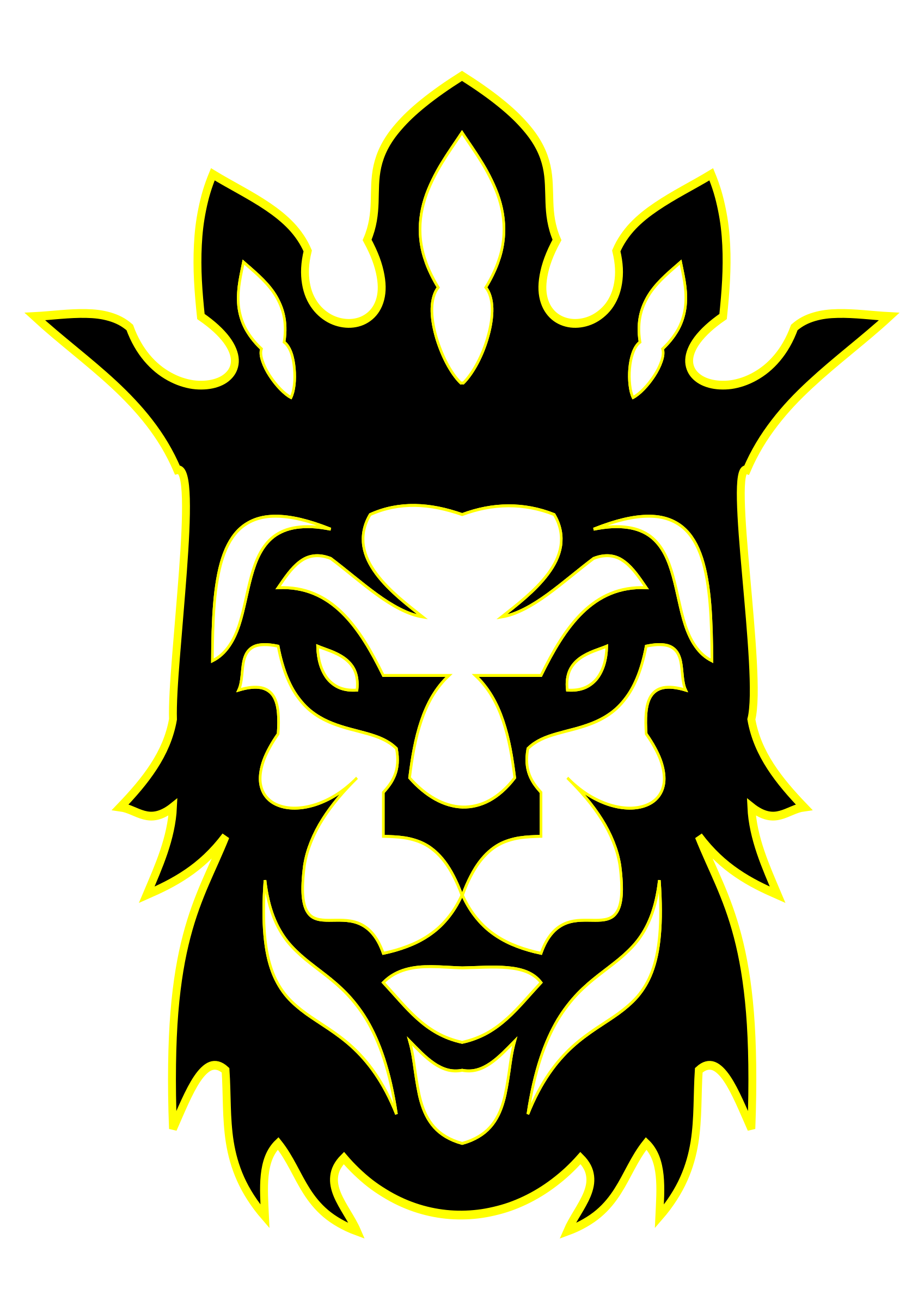 This Free Icons Png Design Of The Lion As A King Hdpng.com  - Lion King Black And White, Transparent background PNG HD thumbnail