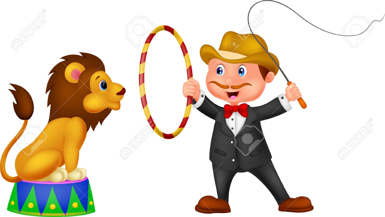 Circus Lion Tamer Clipart - Lion Tamer, Transparent background PNG HD thumbnail