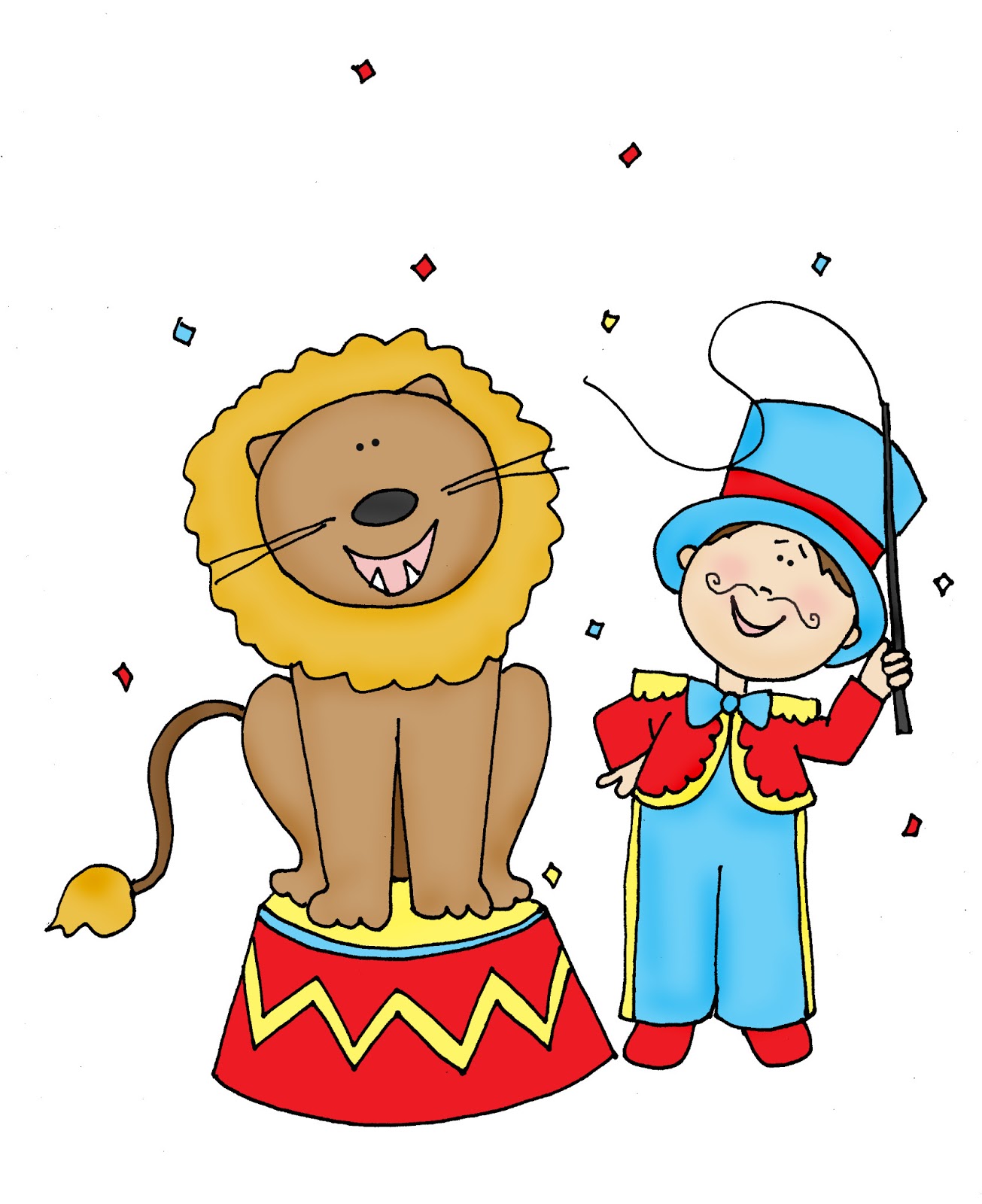 Circus Lion Tamer Color And B/w - Lion Tamer, Transparent background PNG HD thumbnail
