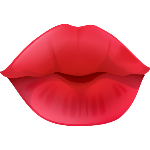 Red Kiss - Lips Kiss, Transparent background PNG HD thumbnail