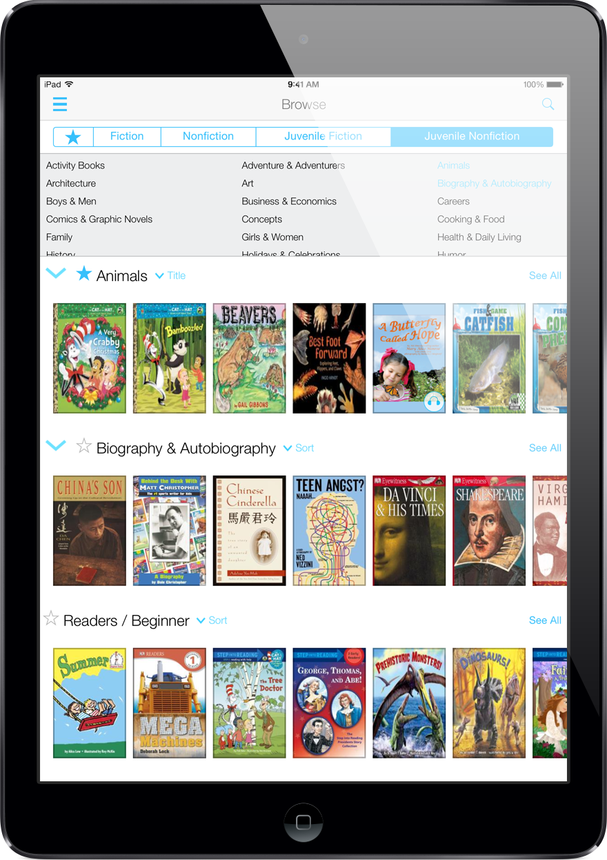 Browse And Check Out Popular Titles From Your Library - Listen To Reading Ipad, Transparent background PNG HD thumbnail