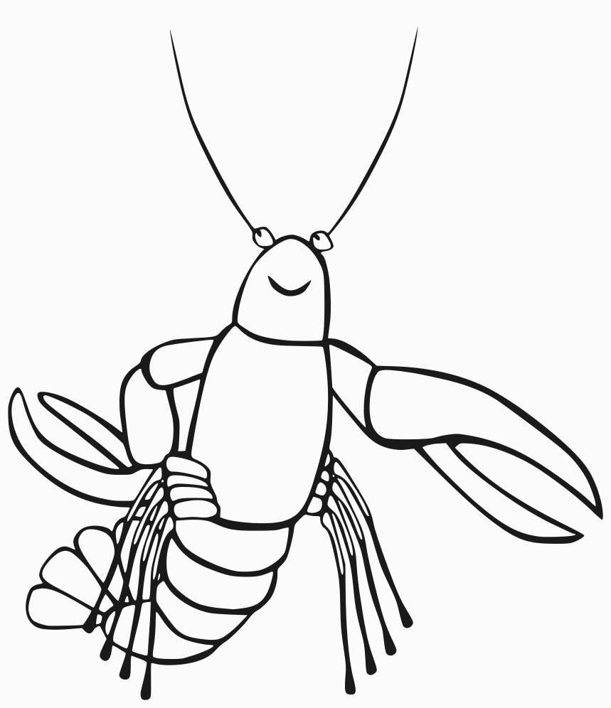 Clip art of a lobster free cl