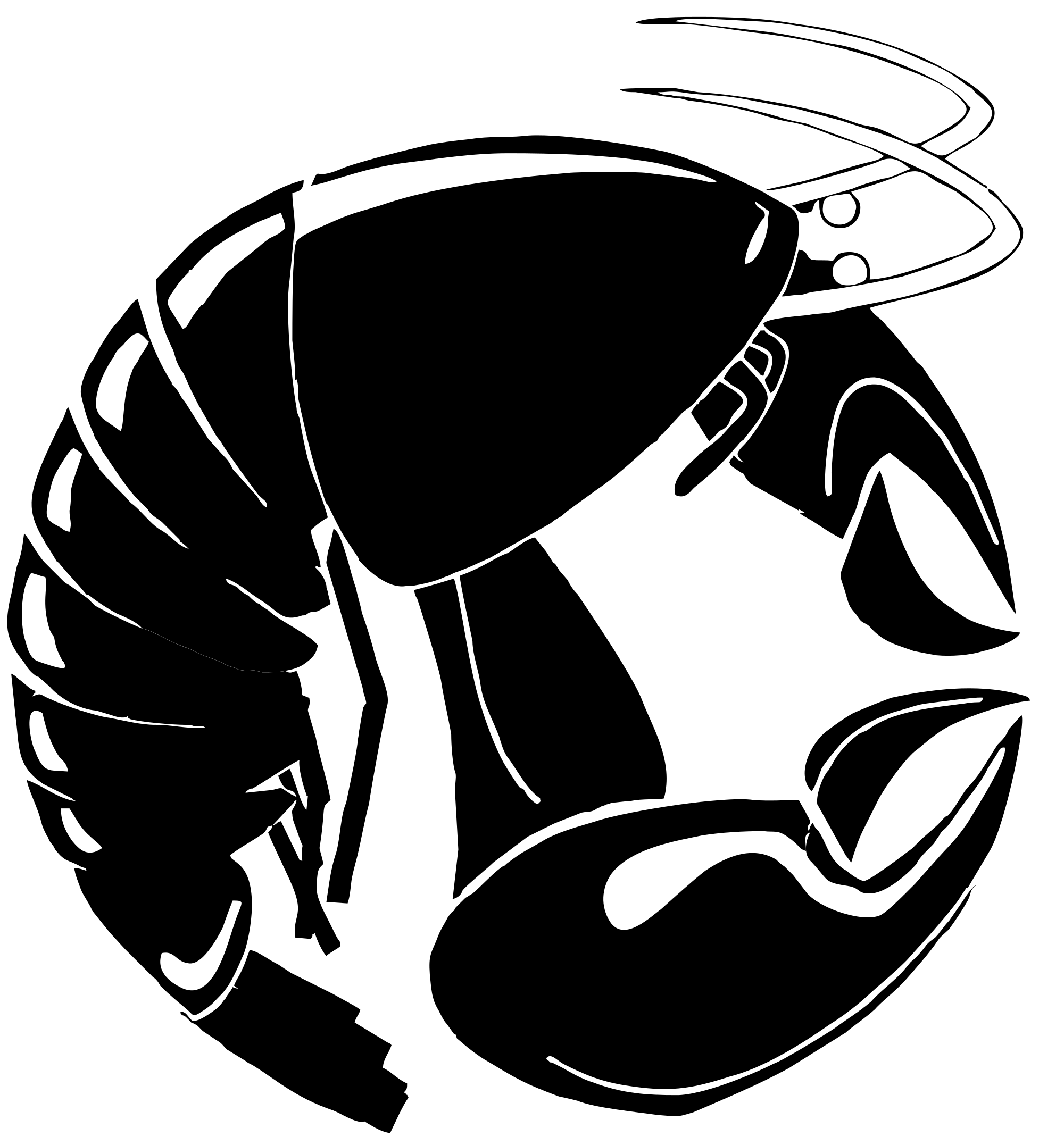 Open Hdpng.com  - Lobster Black And White, Transparent background PNG HD thumbnail