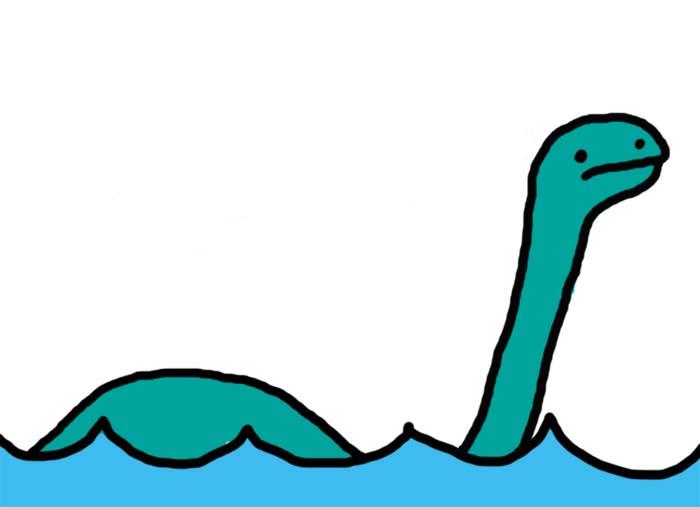 Cartoon Loch Ness Monster - Loch Ness Monster, Transparent background PNG HD thumbnail