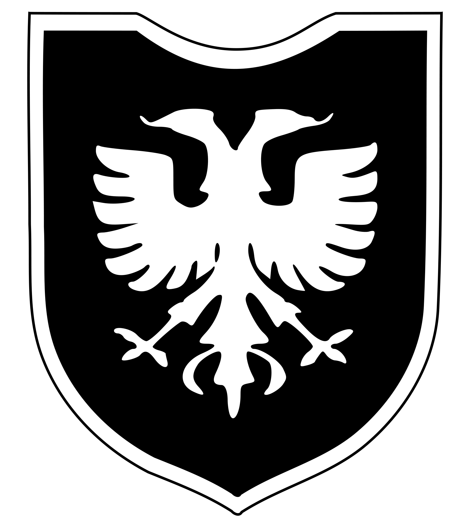 21St Waffen Mountain Division Of The Ss Skanderbeg (1St Albanian) - Albanain Eagle, Transparent background PNG HD thumbnail