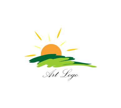 Art Sun Rise Vector Logo - Art Of Sun, Transparent background PNG HD thumbnail