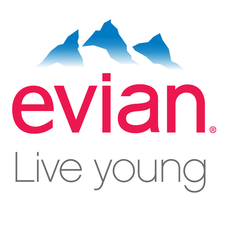 Evian Logo Live Young White X2.jpg - Evian, Transparent background PNG HD thumbnail