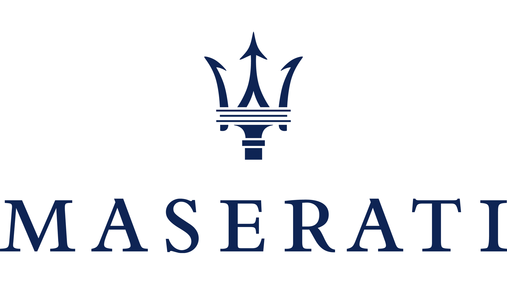 Logo Maserati Png - Maserati Logo (Blue) 1920X1080 Hd Png, Transparent background PNG HD thumbnail