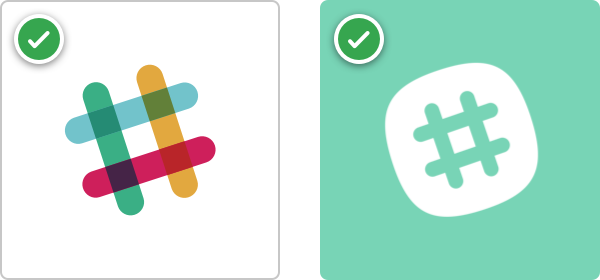 The Colored Logo Should Not Go On A Green Background, Use A Monochrome Logo Instead - Slack, Transparent background PNG HD thumbnail