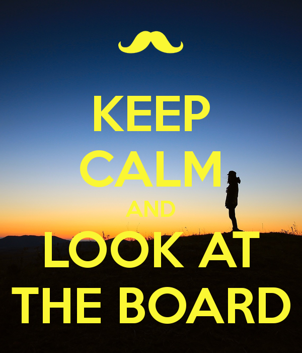 Keep Calm And Look At The Board - Look At The Board, Transparent background PNG HD thumbnail