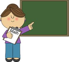 This Is Best Math Teacher Clipart #24821 Woman Math Teacher Clipart For Your Project Or - Look At The Board, Transparent background PNG HD thumbnail