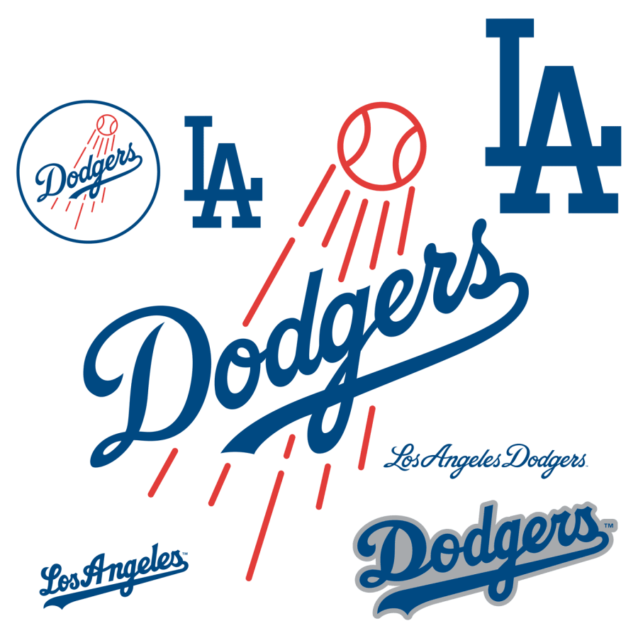 Los Angeles Dodgers: Logo   Giant Officially Licensed Mlb Removable Wall Decal - Los Angeles Dodgers, Transparent background PNG HD thumbnail