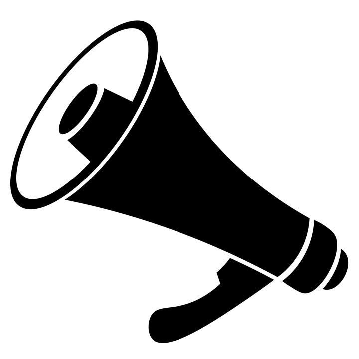 Megaphone Loud Noise Speaker Announcement - Loud Black And White, Transparent background PNG HD thumbnail