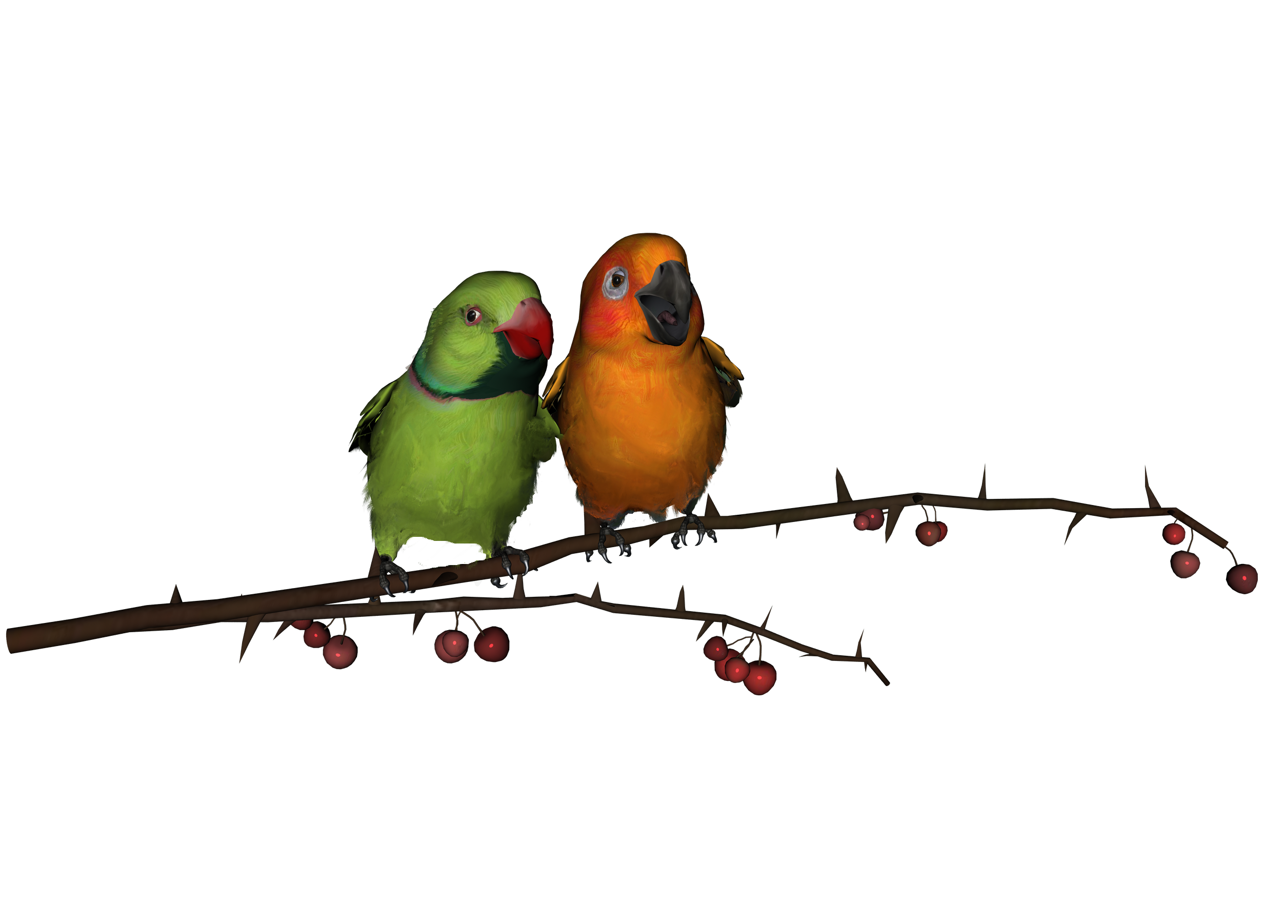 Love Birds Download Png Png Image - Lovebirds, Transparent background PNG HD thumbnail