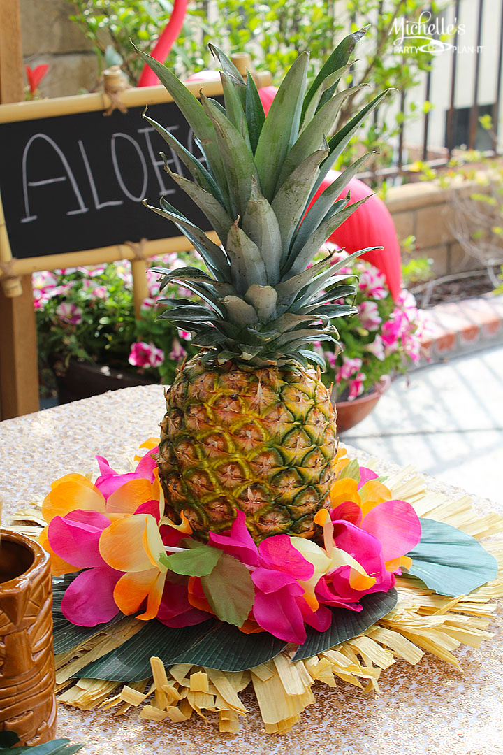 Easy Pineapple Luau Centerpiece - Luau Food, Transparent background PNG HD thumbnail