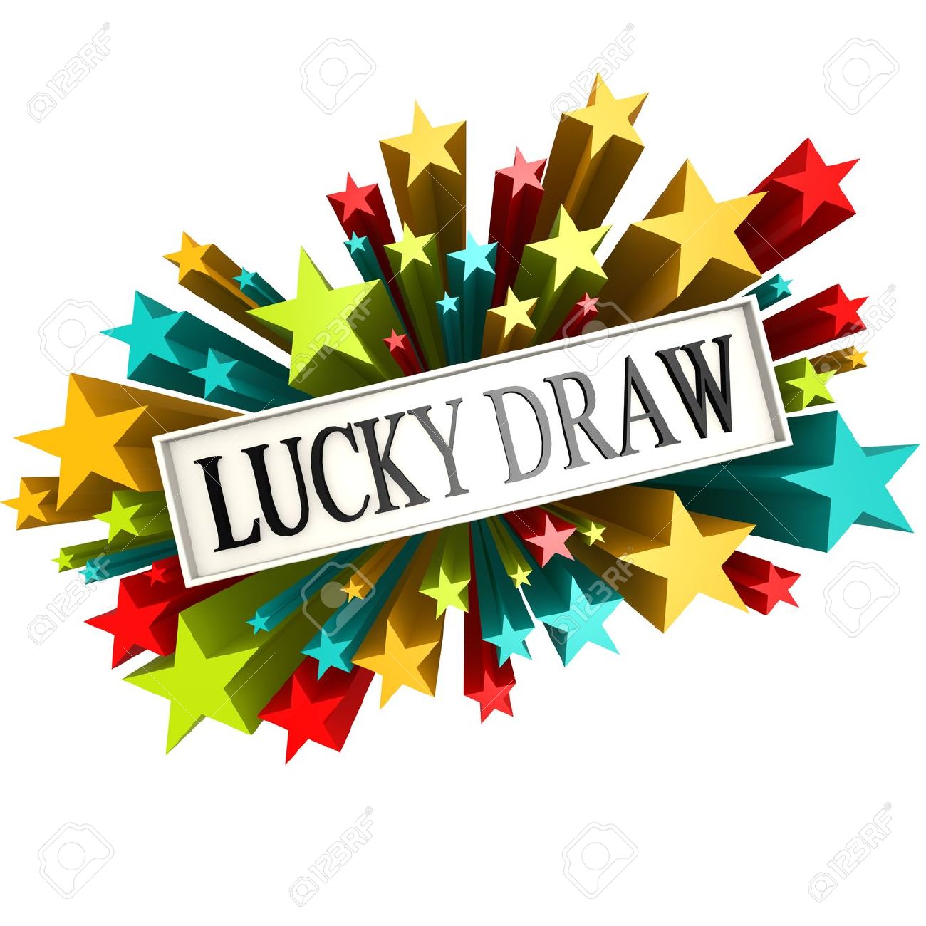 Buzzword Lucky draw Stock Pho