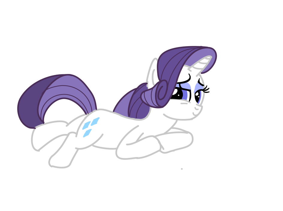 Fanmade Rarity Lying Down.png - Lying Down, Transparent background PNG HD thumbnail