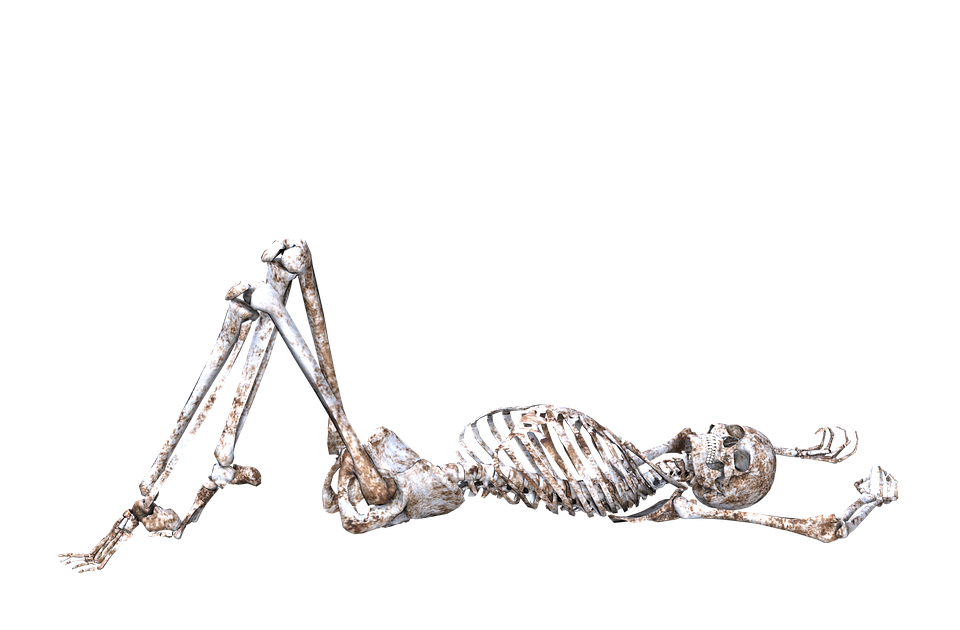 Skeleton Pose Skull Bones 3D Lying Down Png - Lying Down, Transparent background PNG HD thumbnail