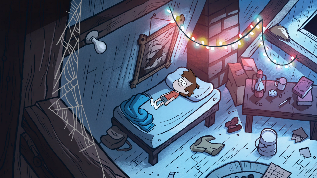 S1E5 Dipper Lying Awake On Bed.png - Lying In Bed, Transparent background PNG HD thumbnail