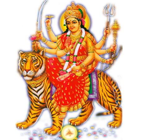 Durgamata, the goddess of cre