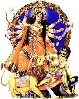Goddess Durga Maa Png Picture - Maa Durga, Transparent background PNG HD thumbnail