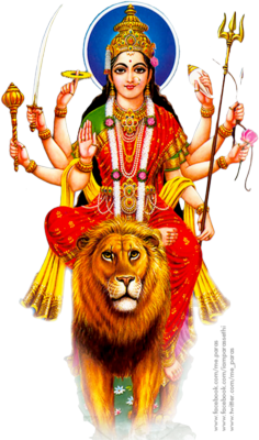 Goddess Durga Maa Transparent - Maa Durga, Transparent background PNG HD thumbnail