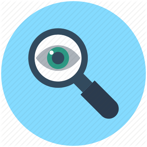 Exploration, Eye, Magnifier, Magnifying Glass, Search Icon - Magnifying Glass And Eye, Transparent background PNG HD thumbnail