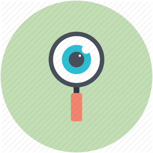Exploration, Eye, Magnifying Glass, Search, Search Concept Icon - Magnifying Glass And Eye, Transparent background PNG HD thumbnail