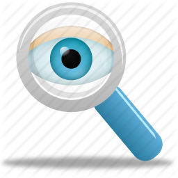 Find, Magnifying Glass, Monitor, Monitoring, Search, View, Watch, Zoom - Magnifying Glass And Eye, Transparent background PNG HD thumbnail